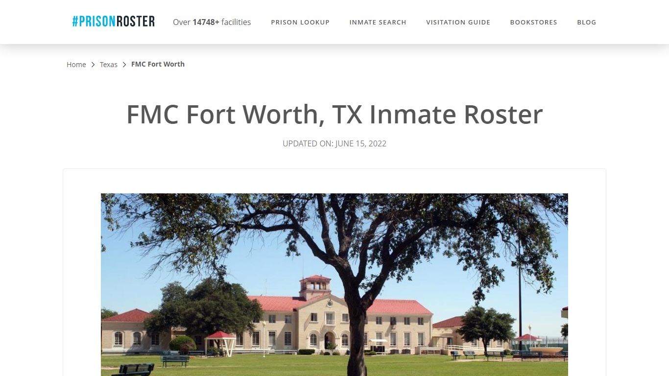 FMC Fort Worth, TX Inmate Roster - Nationwide Inmate Search